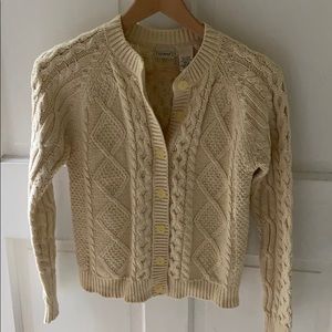 Girls fisherman’s cardigan!